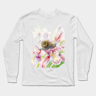 Orchid Snail Long Sleeve T-Shirt